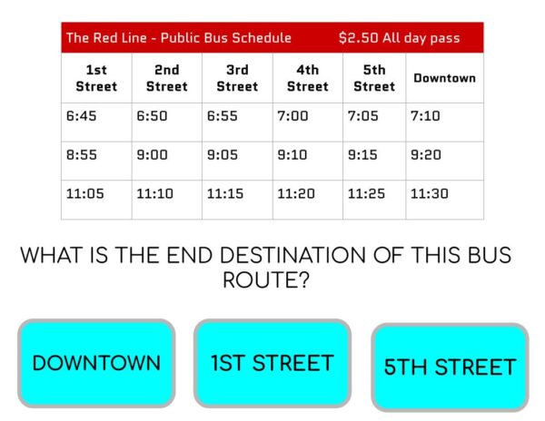 Reading Travel Schedules Digital Task Cards - Image 3