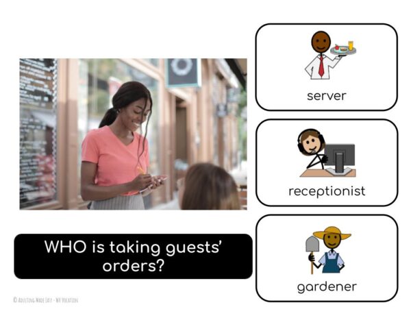 WH Questions Vocation Pictures Digital Task Cards SS - Image 3