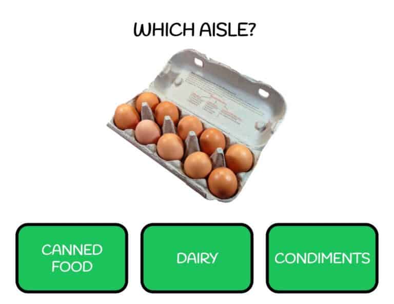 Which Aisle? Grocery Store Digital Task Cards