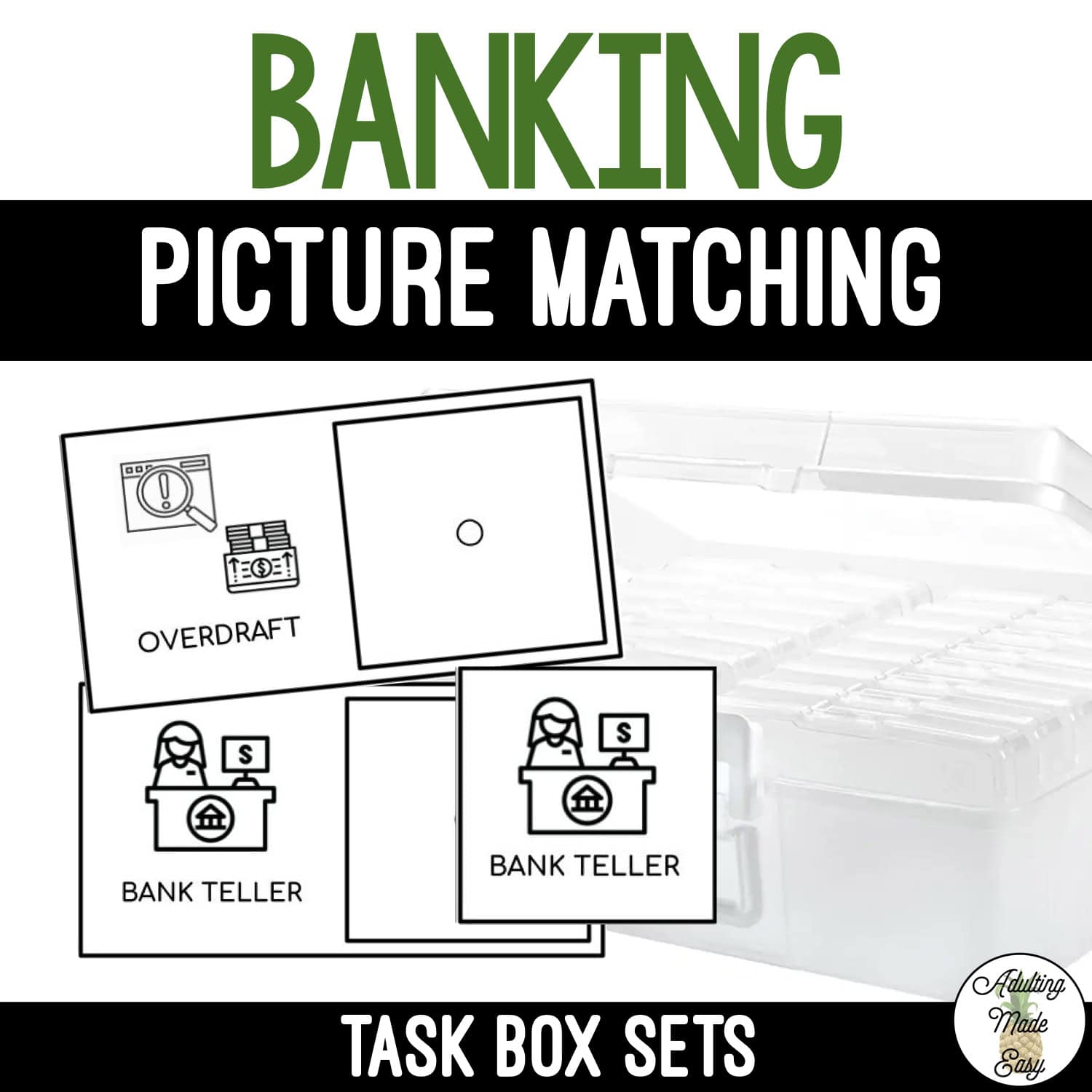 Banking Task Boxes - Picture to Picture