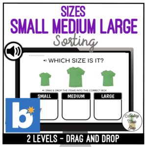 Sizes Small Medium Large Drag & Drop Boom Cards