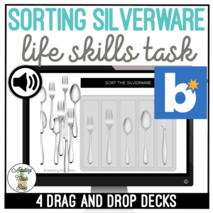 Sorting Silverware Drag & Drop Boom Cards