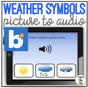 Which Weather Symbol? Picture to Audio Boom Cards
