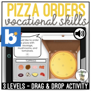 Pizza Orders Drag & Drop Boom Cards
