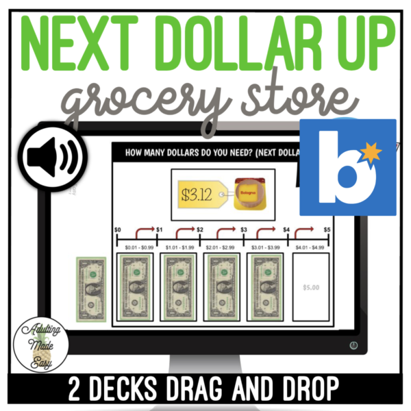 Next Dollar Up - Up to $5 Drag & Drop Boom Cards