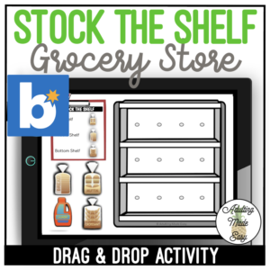 Stock the Shelf (Grocery Store) Drag & Drop Boom Cards