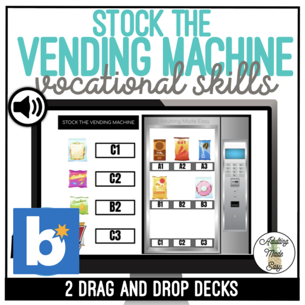 Stock the Vending Machine Drag & Drop Boom Cards