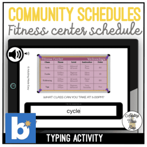 COMMUNITY SCHEDULES FITNESS CENTER