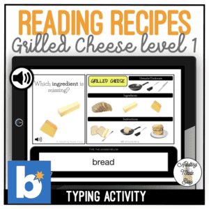 READING RECIPES GRILLED CHEESE LEVEL 1