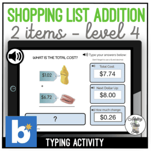 shopping list 2 items level 4