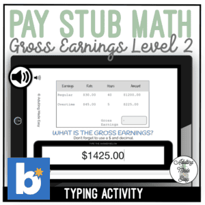 PAY STUB GROSS EARNINGS LEVEL 2