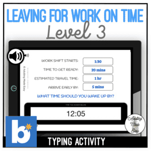 leaving for work on time