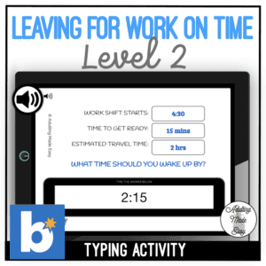 leaving for work on time