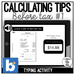 CALCULATING TIP BEFORE TAX