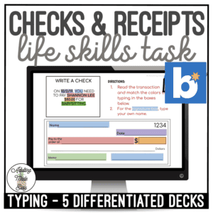 Writing Checks and Receipts