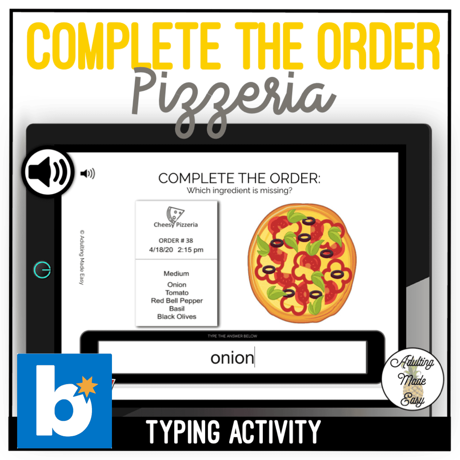 complete the order pizzeria