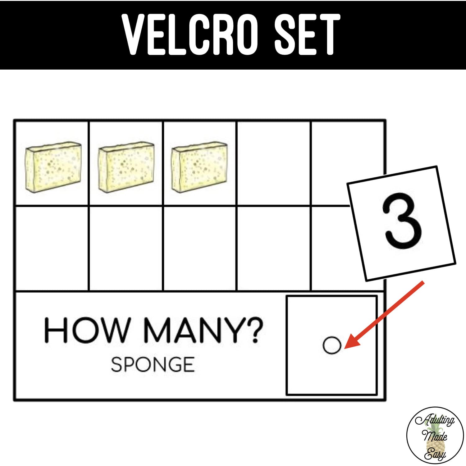 Cleaning & Grooming Task Boxes - Counting