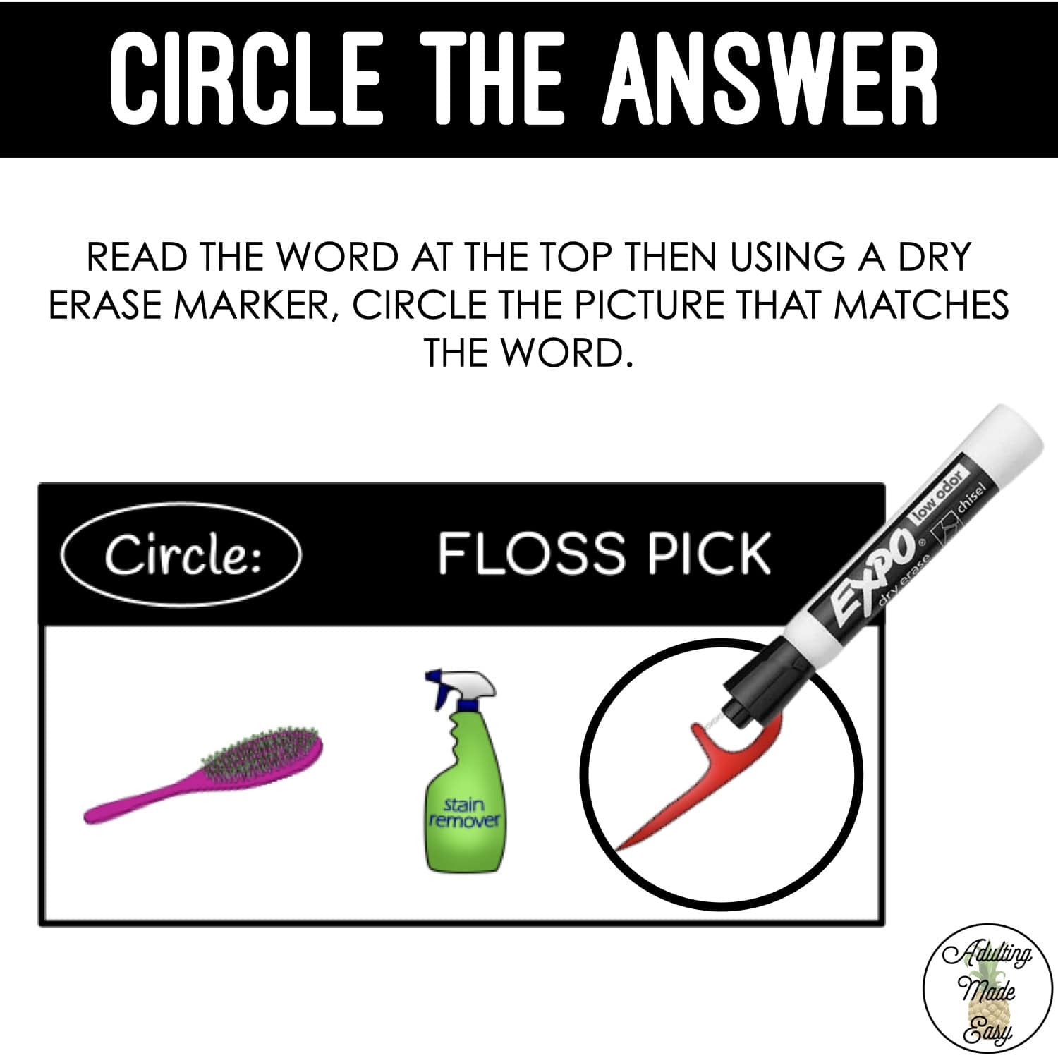Cleaning & Grooming Task Boxes - Find The Word