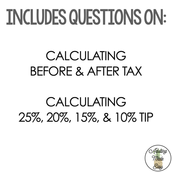 Calculating Tip Digital Task Cards - Image 2