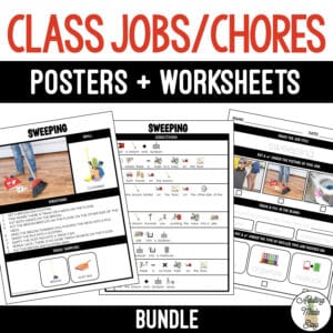 Classroom Jobs and Chores Posters & Worksheets BUNDLE SS