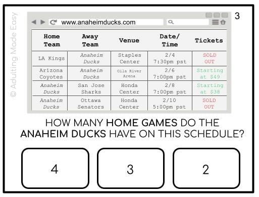 Reading Community Schedules Task Cards - Image 2