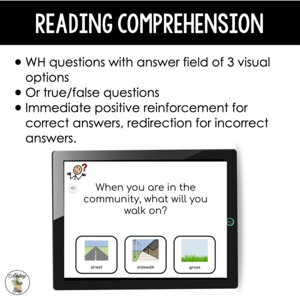 Community Virtual Field Trip Social Narrative & Comprehension Boom Cards SS - Image 3
