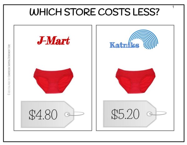 Comparison Shopping {up to $100} Digital Task Cards - Image 2