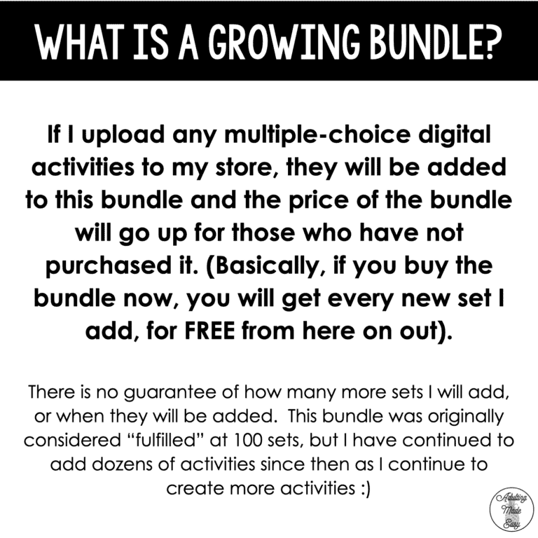 Life Skills Digital Task Card GROWING BUNDLE