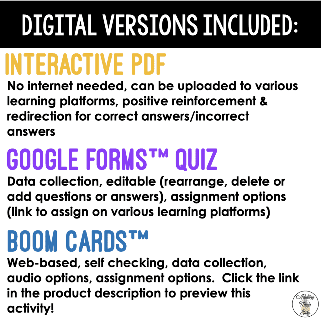 Which Aisle? Grocery Store Digital Task Cards
