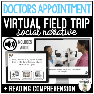 Doctors Appointment Virtual Field Trip Narrative & Comprehension Google Slide SS