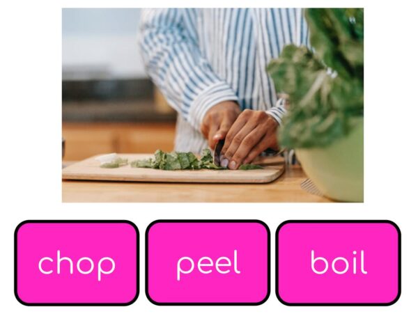Food Prep Vocabulary Digital Task Cards - Image 2