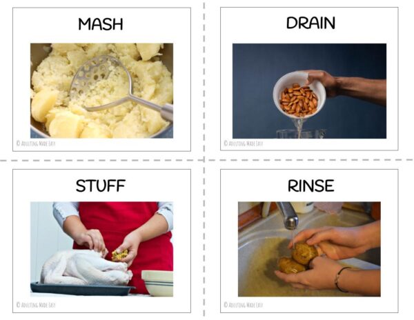 Food Prep Vocabulary Flashcards