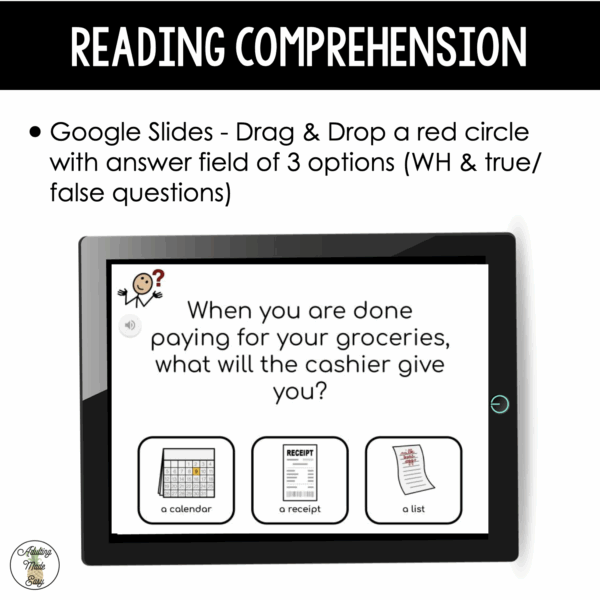 Grocery Store Virtual Field Trip Narrative & Comprehension Google Slides SS - Image 4