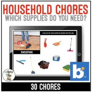 Chores - Which Supplies Do You Need? Boom Cards