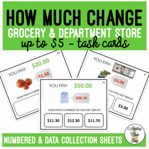 How Much Change? Task Cards