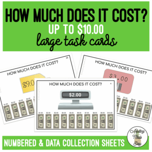 How Much Does It Cost? (up to $10) Large Task Cards
