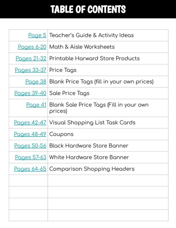 Hardware Store Interactive Bulletin
