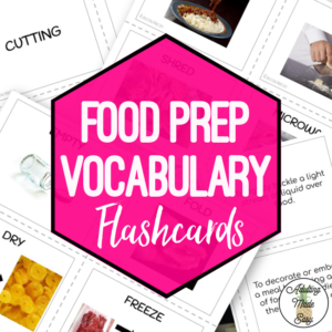 Food Prep Vocabulary Flashcards