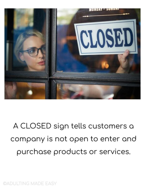 Unit 10 Informative Workplace Signs - Social Narrative
