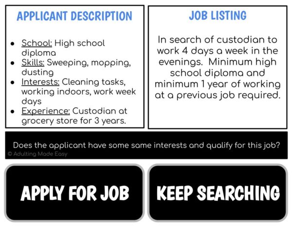 Job Search - Interests & Qualifications Digital Task Cards - Image 2