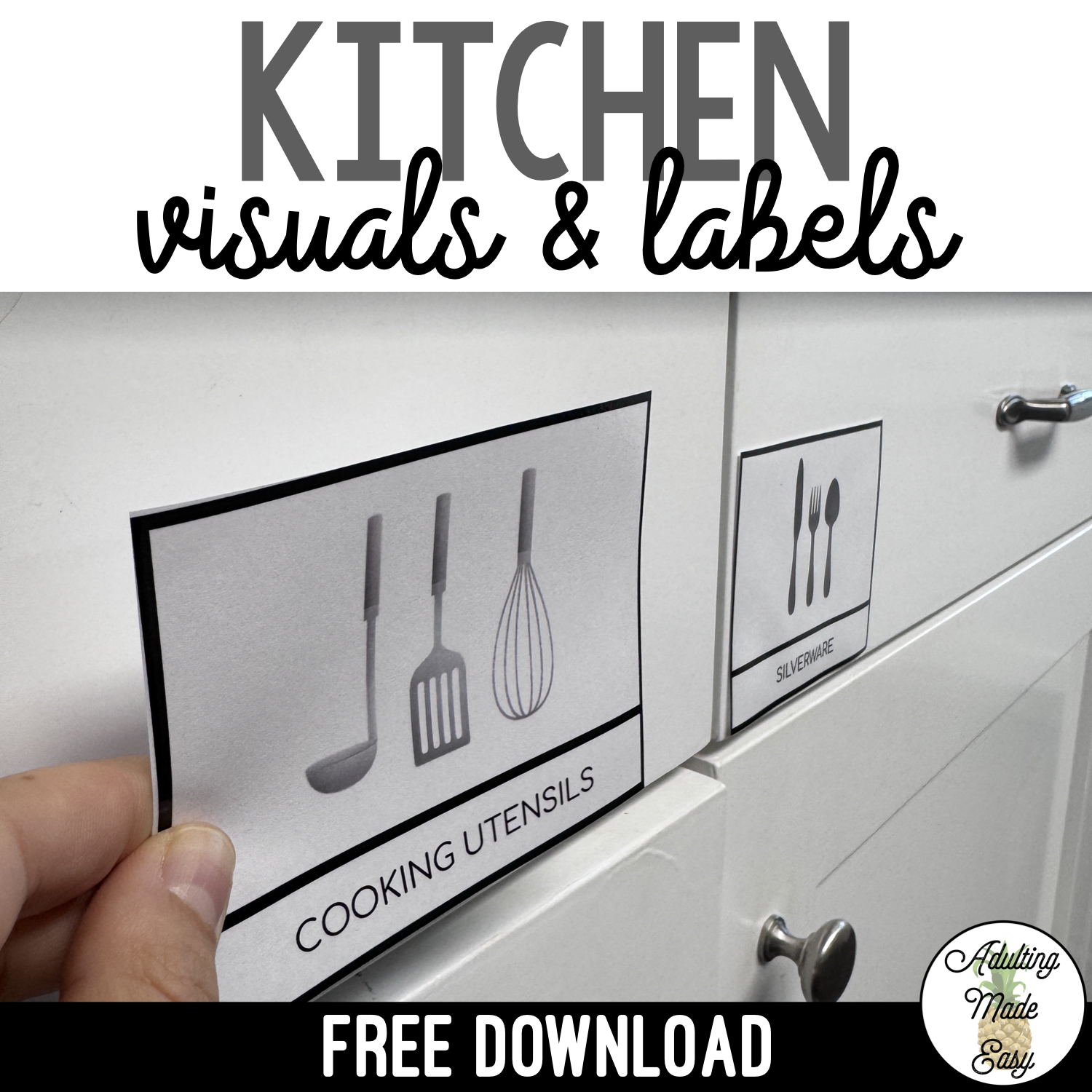 Kitchen Visuals & Labels FREEBIE