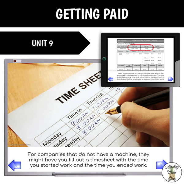 Vocation Unit 9 Bundle - Getting Paid - Image 2