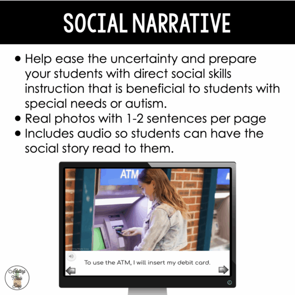 Money & Banking - Virtual Field Trip Narrative & Comprehension Boom Cards SS - Image 3