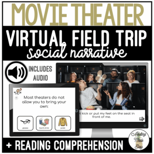 Movie Theater Virtual Field Trip Narrative & Comprehension Google Slides SS