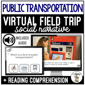 Public Transportation Virtual Field Trip Social Narrative Google Slides SS