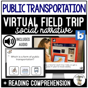 Public Transportation Virtual Field Trip Social Narrative Boom Cards SS
