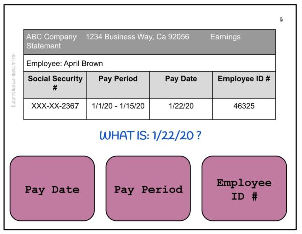 Reading Pay Stubs Digital Task Cards - Image 2