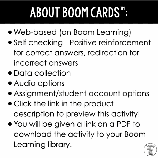 Restaurant Virtual Field Trip Social Narrative & Comprehension Boom Cards SS - Image 2