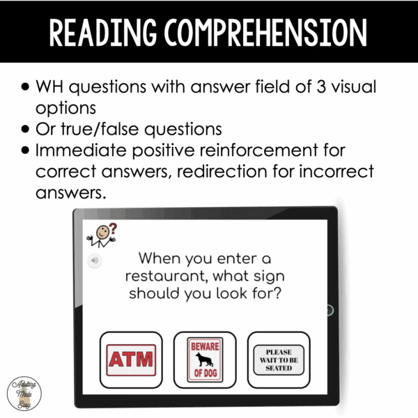 Restaurant Virtual Field Trip Social Narrative & Comprehension Boom Cards SS - Image 3