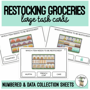 Restocking Groceries Large Task Cards